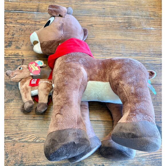 Pair of Dan Dee Reindeer Rudolph the Red-Nosed Large 24" and 9.5” Dasher - Picture 2 of 11